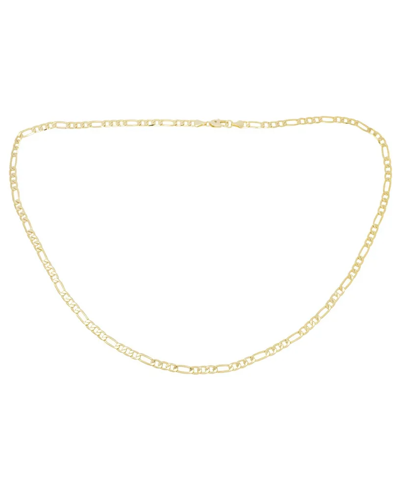 Diamond Accent Figaro Chain Necklace