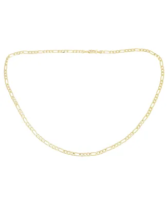 Diamond Accent Figaro Chain Necklace
