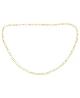 Diamond Accent Figaro Chain Necklace