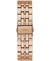 Guess Women's Glitz Rose Gold-Tone Stainless Steel Bracelet Watch 40mm - Rose Gold