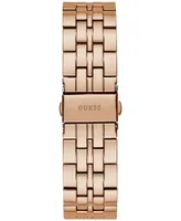 Guess Women's Glitz Rose Gold-Tone Stainless Steel Bracelet Watch 40mm