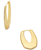 Kendra Scott Pave-Edge Hoop Earrings