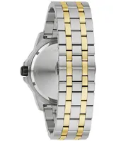 Bulova Men's Marine Star Diamond Accent Two-Tone Stainless Steel Bracelet Watch 44mm - Two
