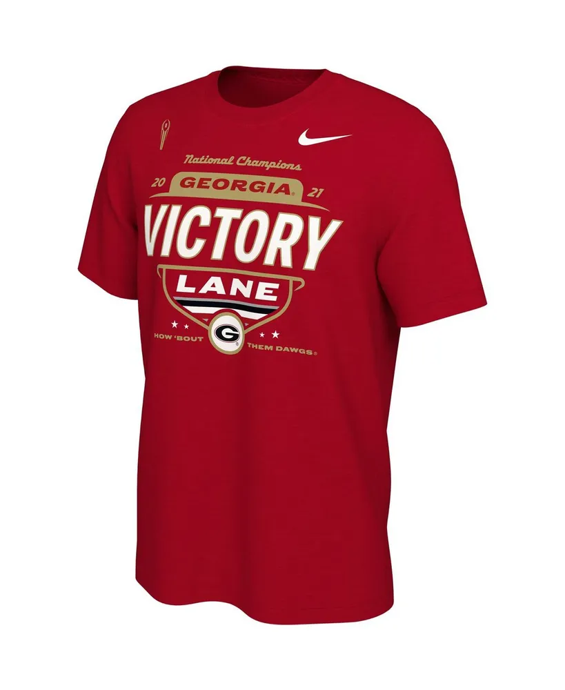 Men's Nike Red Georgia Bulldogs College Football Playoff 2021 National Champions Locker Room T-shirt