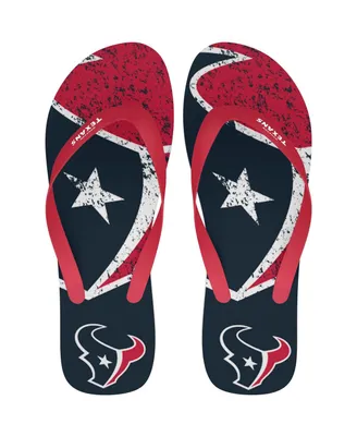 Foco Men's and Women's Houston Texans Big Logo Flip-Flops