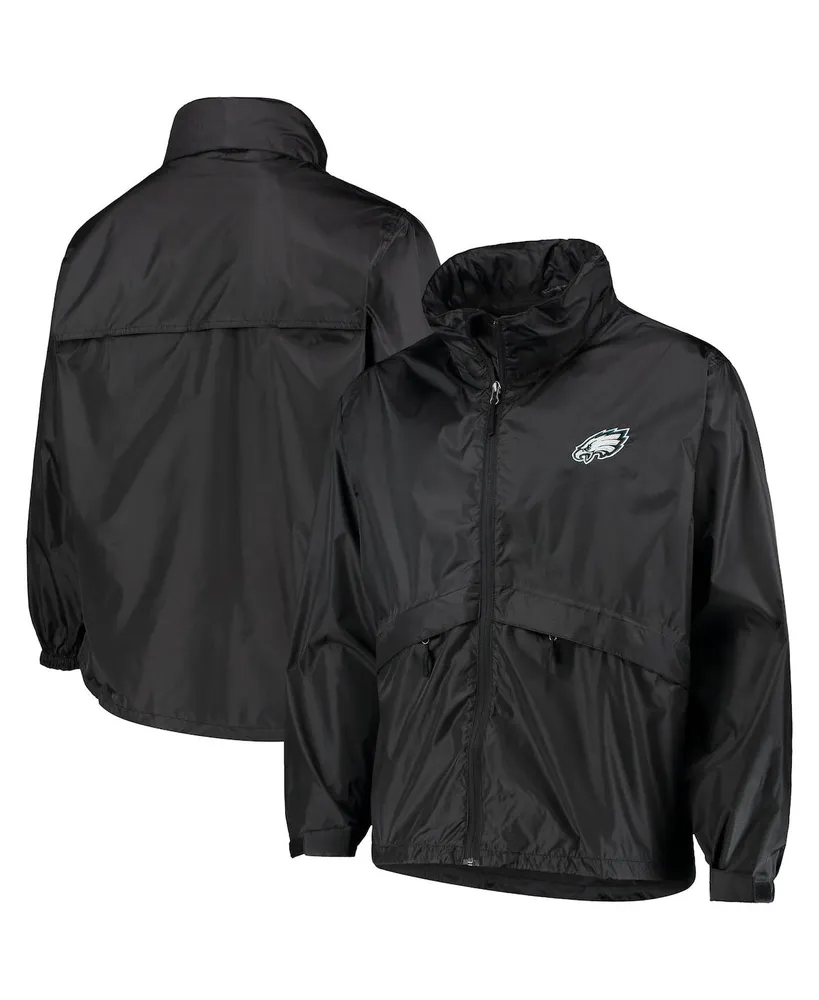 Men's Dunbrooke Graphite Cleveland Browns Circle Sportsman Waterproof Packable Lightweight Full-Zip Jacket Size: Large