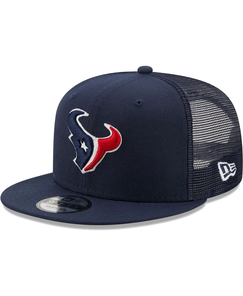 Men's New Era Navy Houston Texans Tear Trucker 9FIFTY Snapback Hat