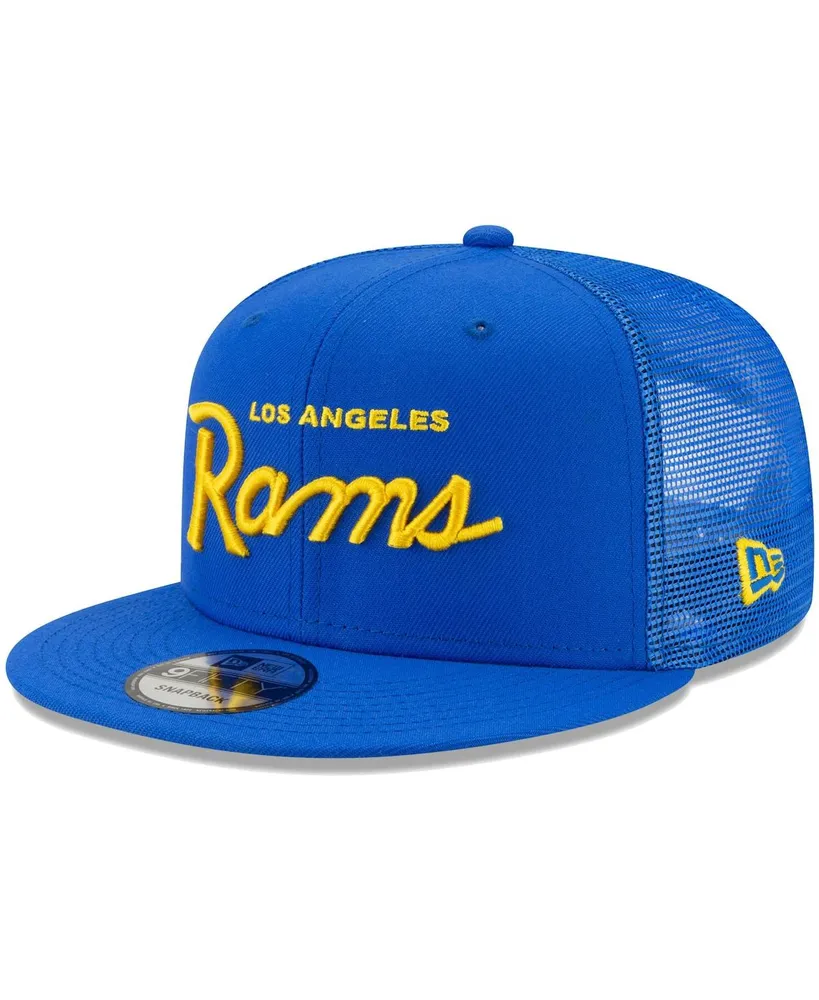 Los Angeles Chargers New Era Script Trucker 9FIFTY Snapback Hat - Powder  Blue