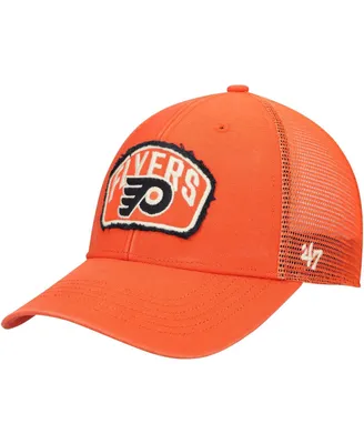 Men's '47 Orange Philadelphia Flyers Cledus Mvp Trucker Snapback Hat
