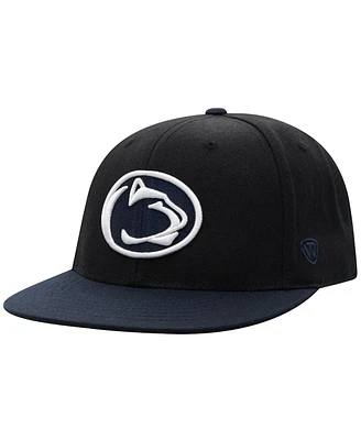 Men's Top of the World Black, Navy Penn State Nittany Lions Team Color Two-Tone Fitted Hat