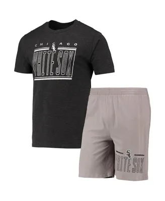 Men's Concepts Sport Gray, Black Chicago White Sox Meter T-shirt and Shorts Sleep Set