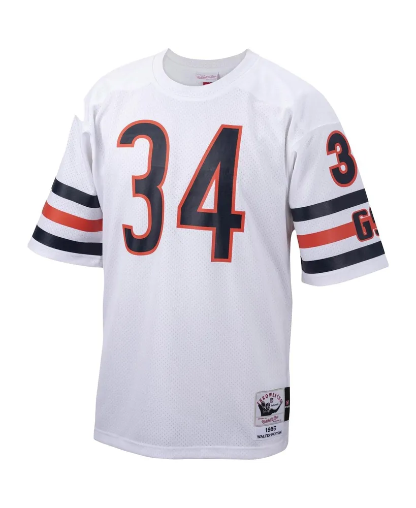 Men's Mitchell & Ness Walter Payton White Chicago Bears 1985 Authentic Throwback Retired Player Jersey