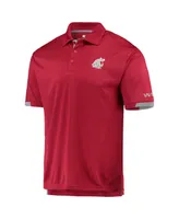 Men's Colosseum Crimson Washington State Cougars Santry Polo Shirt