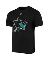 Men's Fanatics Logan Couture Black San Jose Sharks Alternate Jersey Logo Name and Number T-shirt