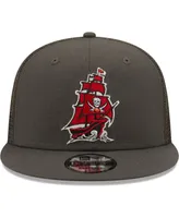 Men's New Era Pewter Tampa Bay Buccaneers Classic Trucker 9FIFTY Snapback Hat