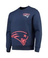 Men's Foco Navy New England Patriots Pocket Pullover Sweatshirt