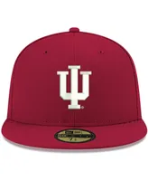 Men's New Era Crimson Indiana Hoosiers Basic 59FIFTY Team Fitted Hat