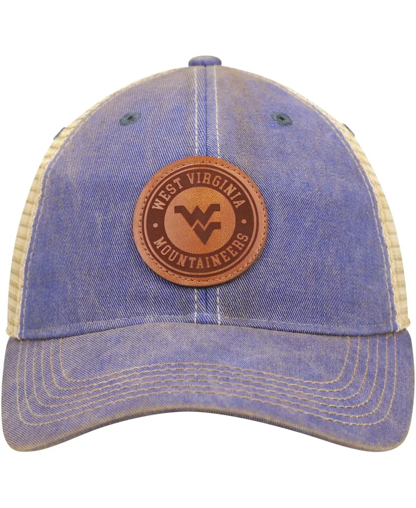 Men's Navy West Virginia Mountaineers Target Old Favorite Trucker Snapback Hat