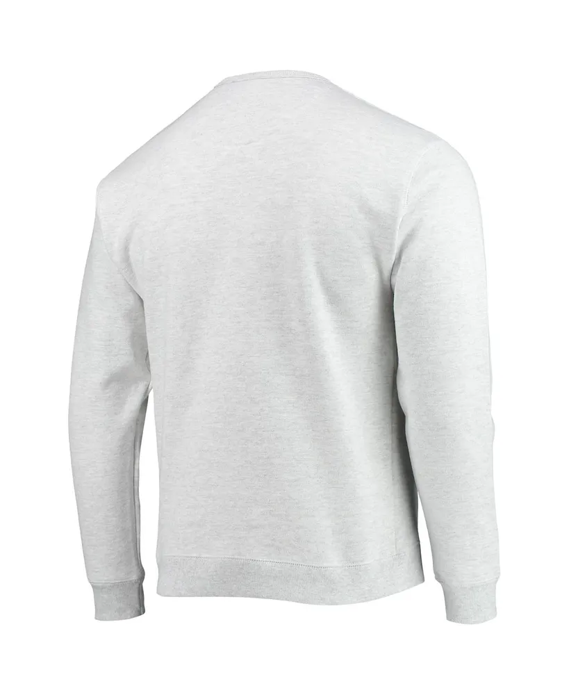 Men's League Collegiate Wear Heathered Gray Michigan State Spartans Upperclassman Pocket Pullover Sweatshirt