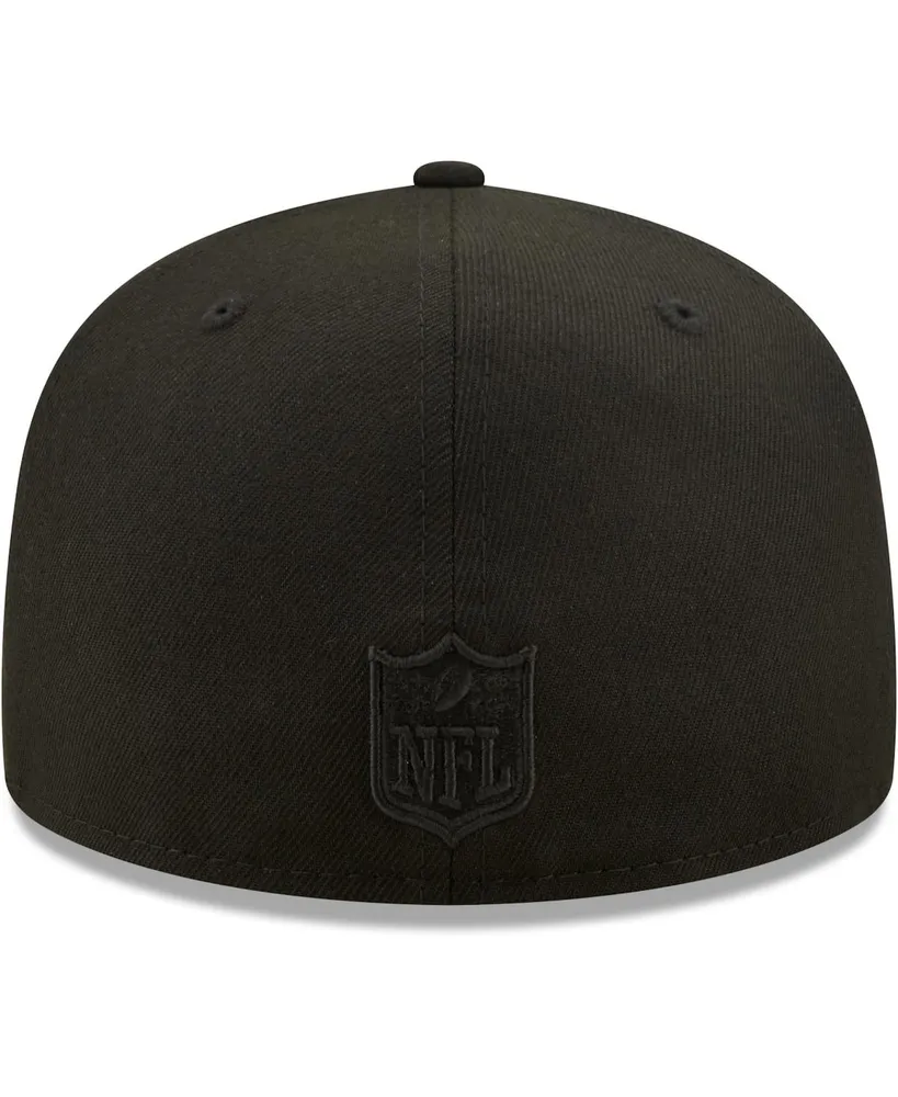 Men's New Era San Francisco 49ers Black on Alternate Logo 59FIFTY Fitted Hat