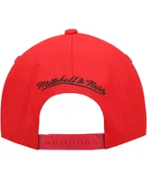 Men's Mitchell & Ness Red Philadelphia 76ers Hardwood Classics Tonal Snapback Hat