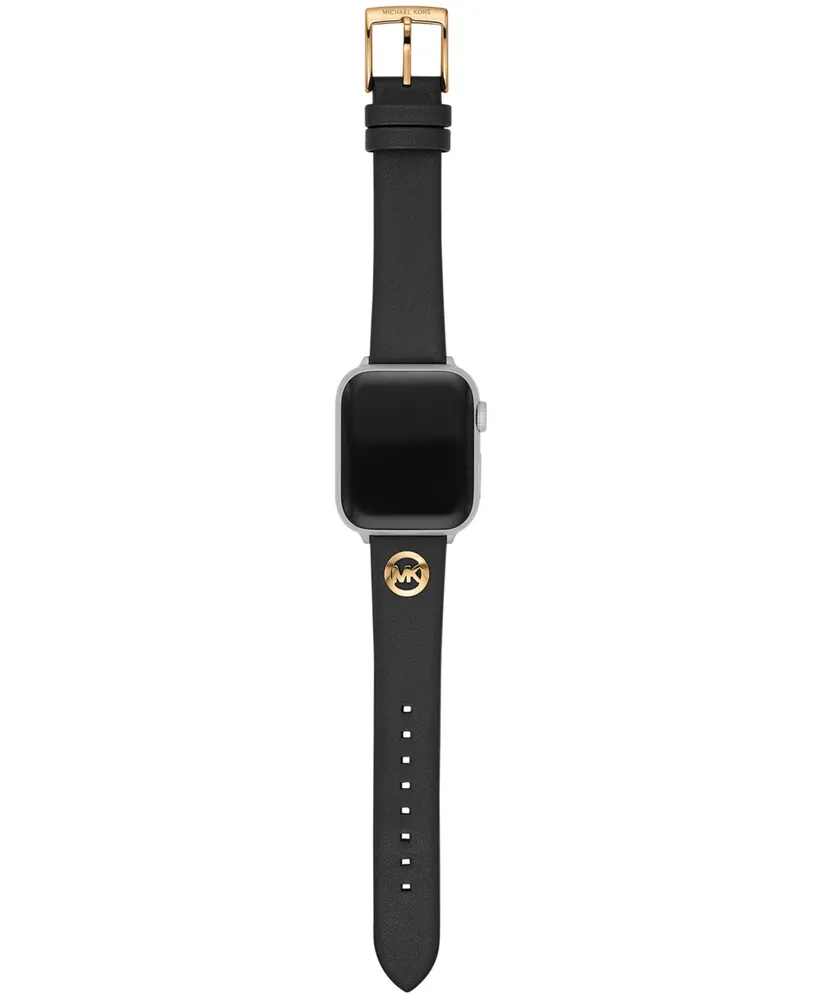 Michael Kors Black Leather Band for Apple Watch 38mm and 40mm