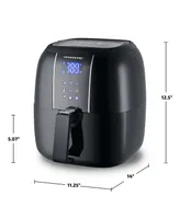 Ovente Air Fryer with 3.2 Quarts Frying Basket and Display Touch Sensor