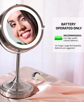 Ovente 7" Dual Sided Tabletop Makeup Mirror with Led