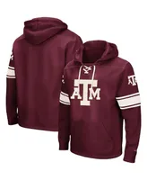 Men's Colosseum Maroon Texas A&M Aggies 2.0 Lace-Up Logo Pullover Hoodie