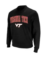 Colosseum Men's Virginia Tech Hokies Arch and Logo Crew Neck Sweatshirt