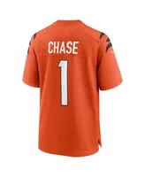 Men's Nike Ja'Marr Chase Orange Cincinnati Bengals Alternate Game Jersey