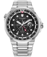 Citizen Eco-Drive Men's Endeavor Stainless Steel Bracelet Watch 44mm - Silver