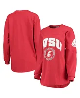 Women's Pressbox Crimson Washington State Cougars Edith Long Sleeve T-shirt