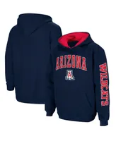 Big Boys Colosseum Navy Arizona Wildcats 2-Hit Team Pullover Hoodie