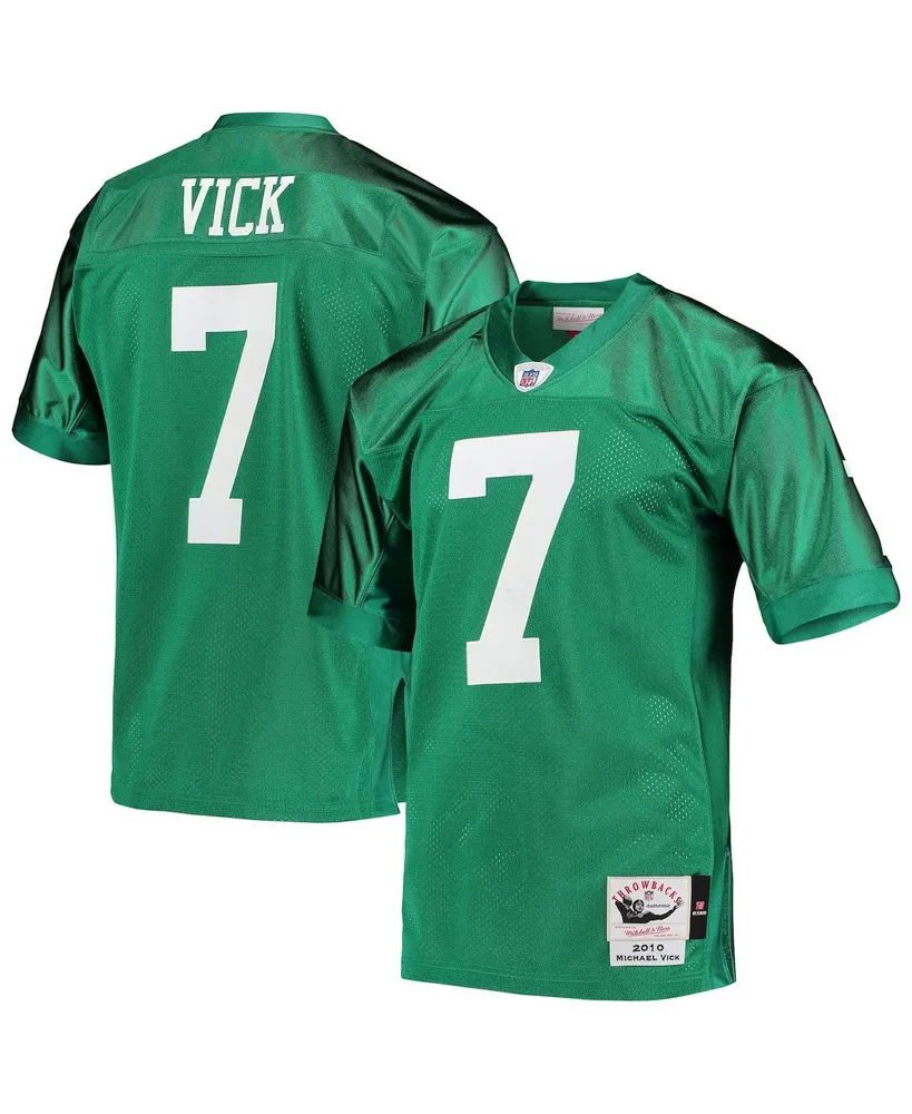 Men's Mitchell & Ness Michael Vick Kelly Green Philadelphia Eagles 2010 Authentic Throwback Retired Player Jersey