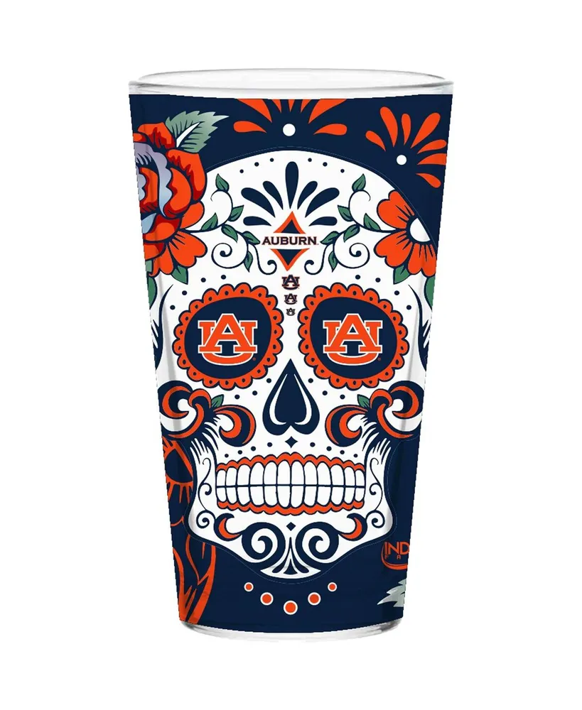 Auburn Tigers 16 Oz. Dia de los Muertos Pint Glass