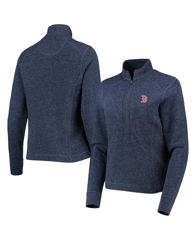 Boston Red Sox Fanatics Branded Women's Plus Size Colorblock Quarter-Zip  Sweatshirt - Navy/Red