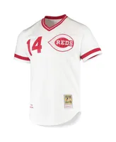 Men's Mitchell & Ness Pete Rose White Cincinnati Reds Cooperstown Collection Authentic Jersey