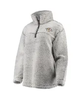 Women's G-iii 4Her by Carl Banks Gray Nashville Predators Sherpa Quarter-Zip Pullover Jacket