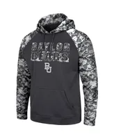 Men's Colosseum Charcoal Baylor Bears Oht Military-Inspired Appreciation Digital Camo Pullover Hoodie