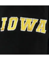 Women's Stadium Athletic Black Iowa Hawkeyes Big Logo Pullover Hoodie