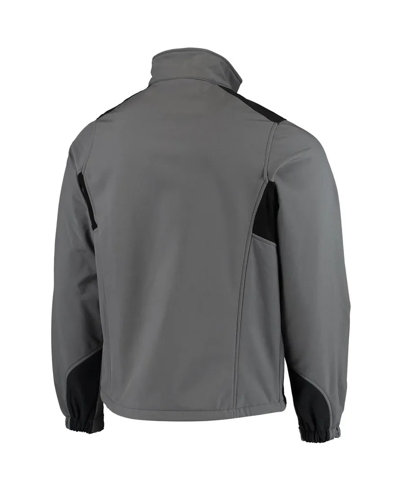 Men's Dunbrooke Charcoal Cleveland Browns Circle Softshell Fleece Full-Zip Jacket