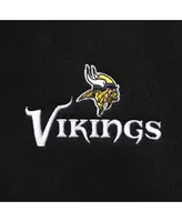 Men's Dunbrooke Black Minnesota Vikings Craftsman Thermal-Lined Full-Zip Hoodie