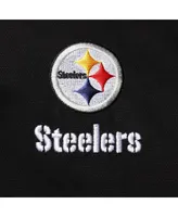 Men's Dunbrooke Black Pittsburgh Steelers Dakota Cotton Canvas Hooded Jacket