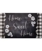 Global Rug Designs Cheerful Ways Home Sweet Home Checkered 1'8" x 3' Area Rug