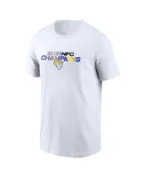 Men's Nike White Los Angeles Rams 2021 Nfc Champions Roster T-shirt