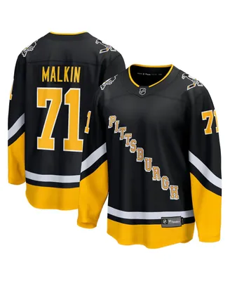 Men's Fanatics Evgeni Malkin Black Pittsburgh Penguins 2021/22 Alternate Premier Breakaway Player Jersey