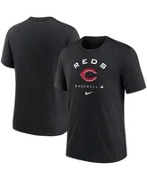 Men's Nike Black Cincinnati Reds Authentic Collection Tri-Blend Performance T-shirt