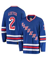 Men's Fanatics Brian Leetch Blue New York Rangers Premier Breakaway Retired Player Jersey