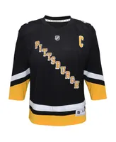 Preschool Boys and Girls Sidney Crosby Black Pittsburgh Penguins 2021/22 Alternate Replica Player Jersey